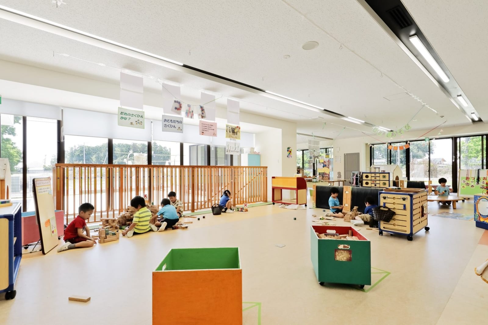 にのみや認定こども園の一体的なつくりの0・1歳児保育室